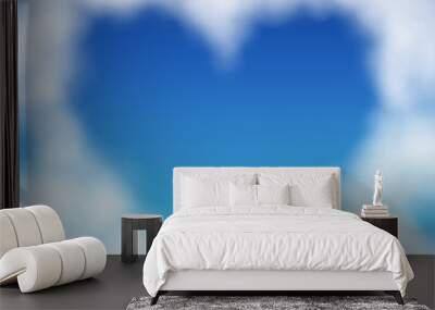 Valentine`s day illustration Wall mural